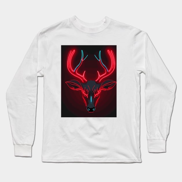 Fear the deer Long Sleeve T-Shirt by designfurry 